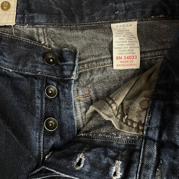 Morrison 1969 Gap Jeans Button Fly Pigment Dip 100% Cotton Size 30 x 32 - Picture 5 of 13